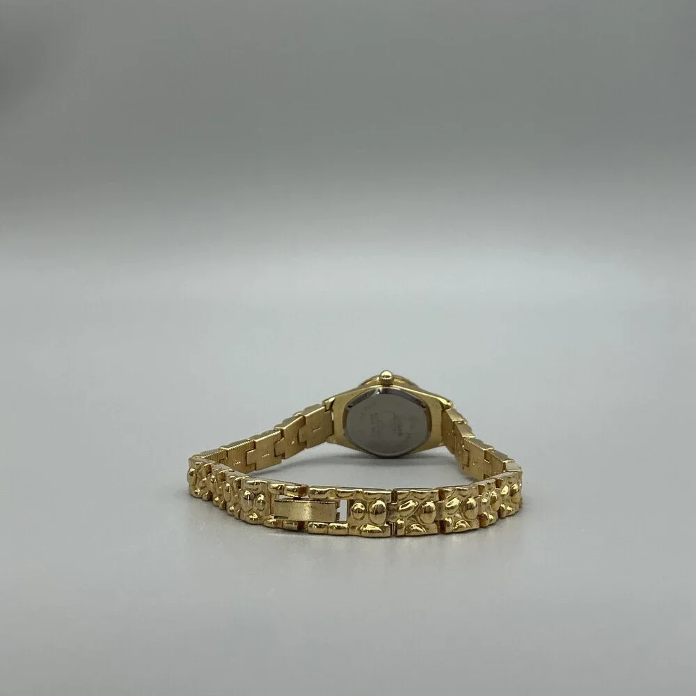 Vtg Elgin Galaxy Womens Watch 19mm Silver Gold Tone Bracelet New Battery 7.5